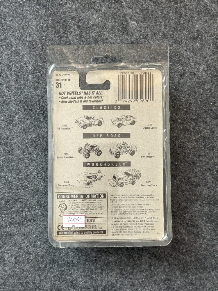 Hot Wheels 1991 Collector Classic Cobra (1991)