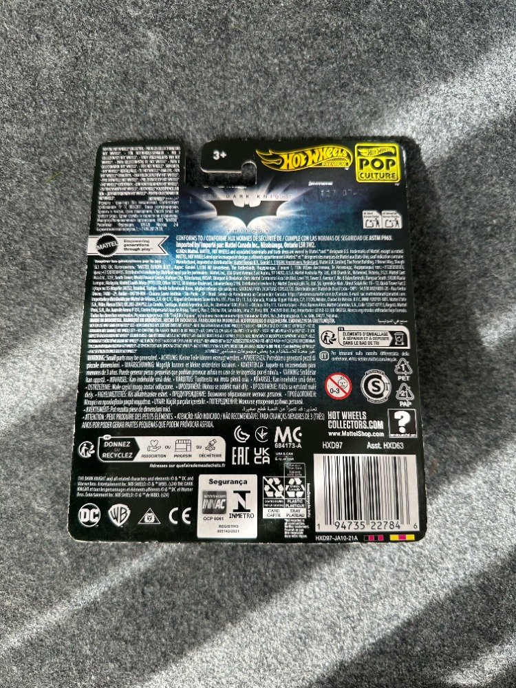 Hot Wheels The Dark Knight Batmobile Pop Culture Premium (2024)