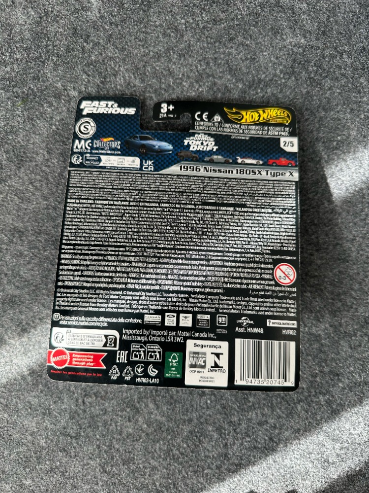 Hot Wheels Nissan 180SX Type X Fast & Furious Premium (2024)