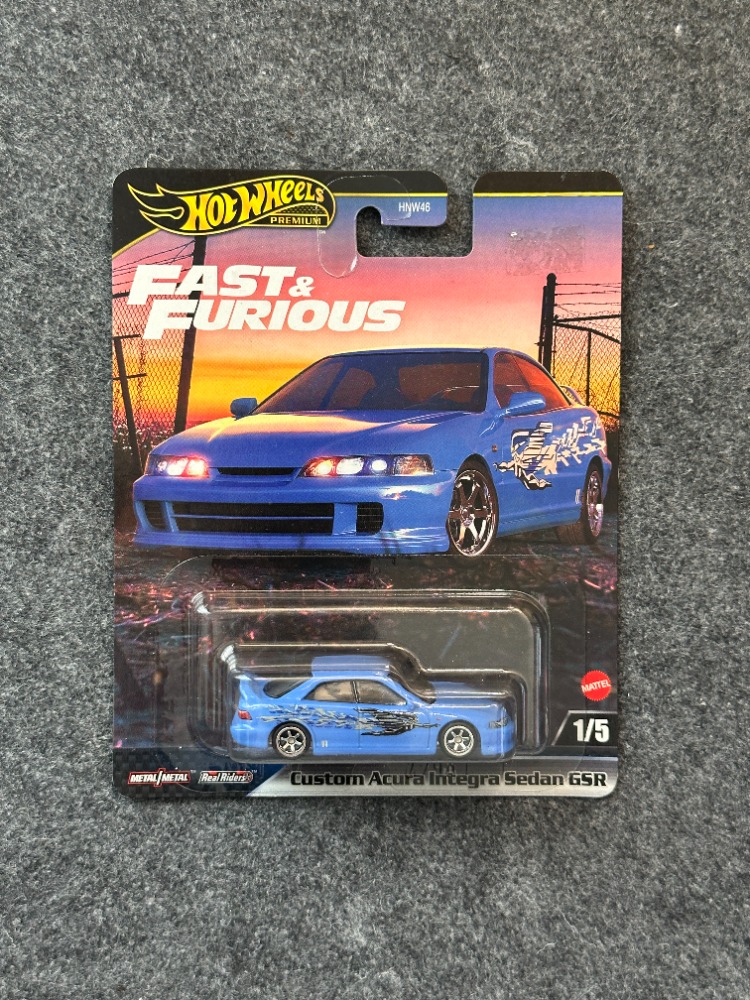 Hot Wheels Custom Acura Integra Sedan GSR Fast & Furious Premium (2023)