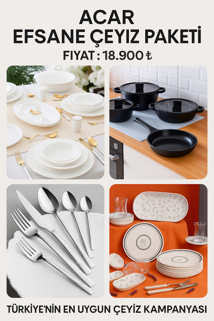 ACAR VİCTORİA ÇEYİZ PAKETİ