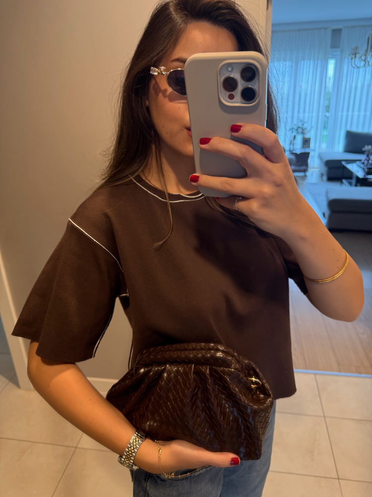 Acı Kahve Triko Bluz