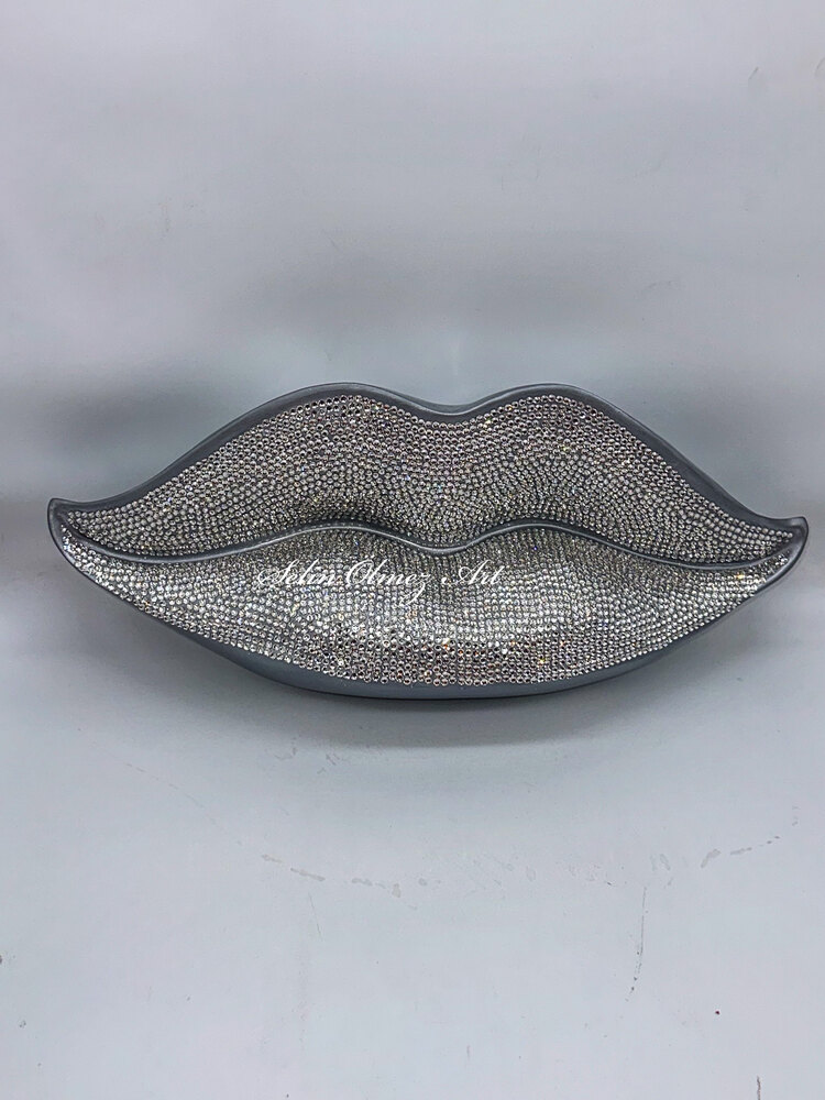 Swarovski Kaplama Taşlı Dudak