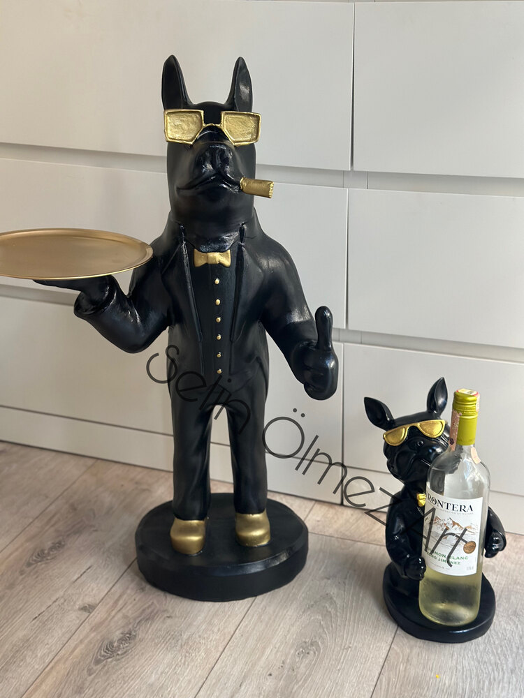 French Bulldog Şaraplık