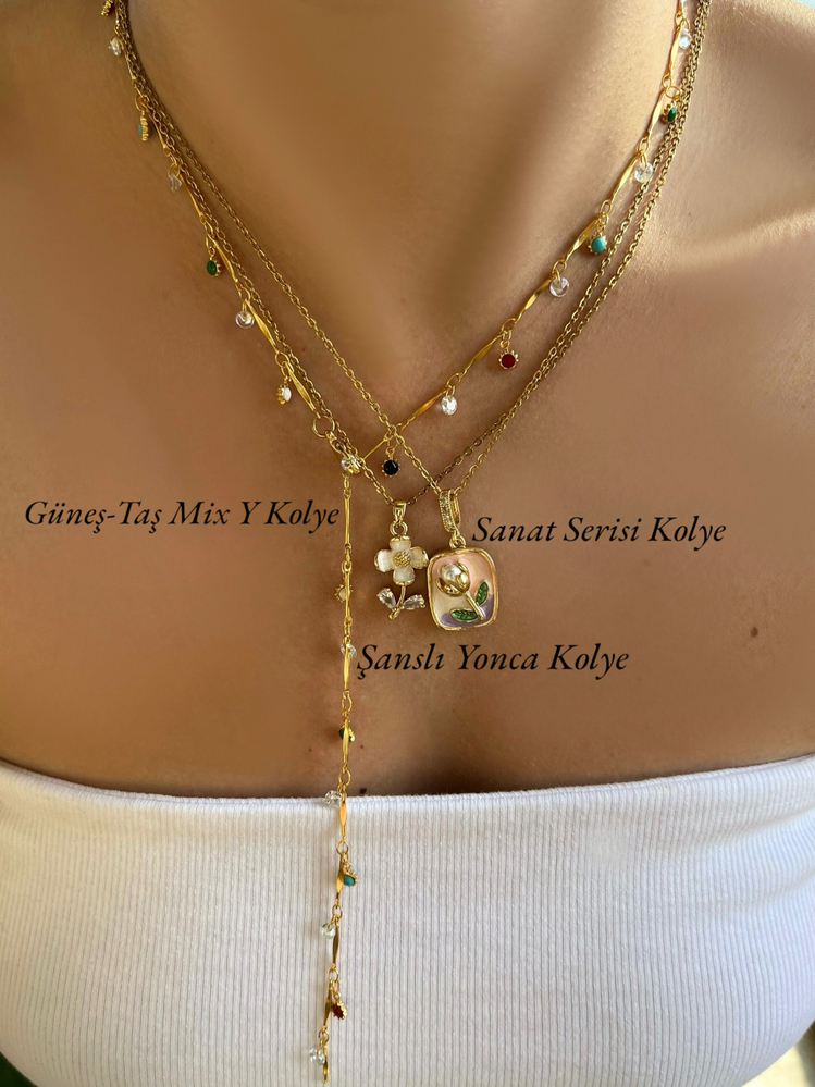 Sanat Serisi Kolye | Çelik Zincir