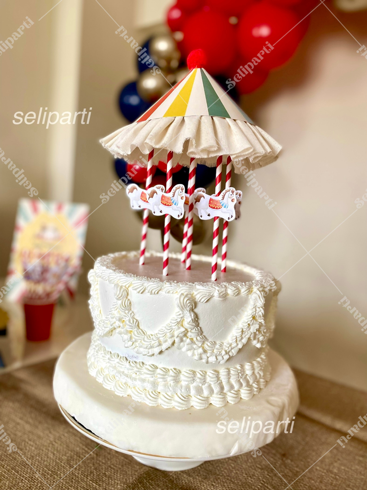 Sirk Temalı Pasta Süsü