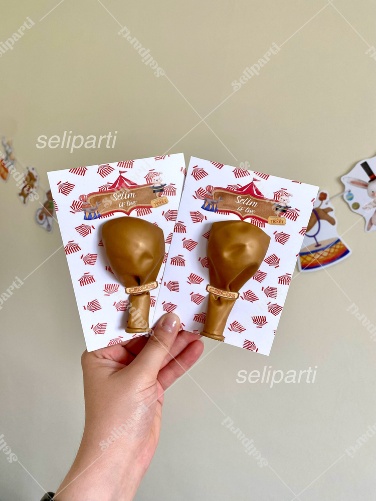 Sirk Temalı Balon Hediyelik - Opsiyon Seçiniz
