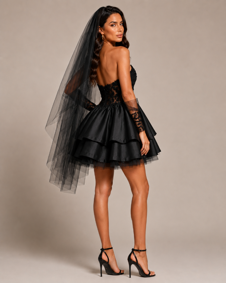 Black Swan – Siyah Couture Mini Elbise