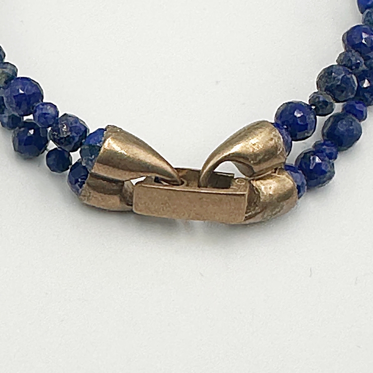 2 Row Lapis Lazuli Bracelet