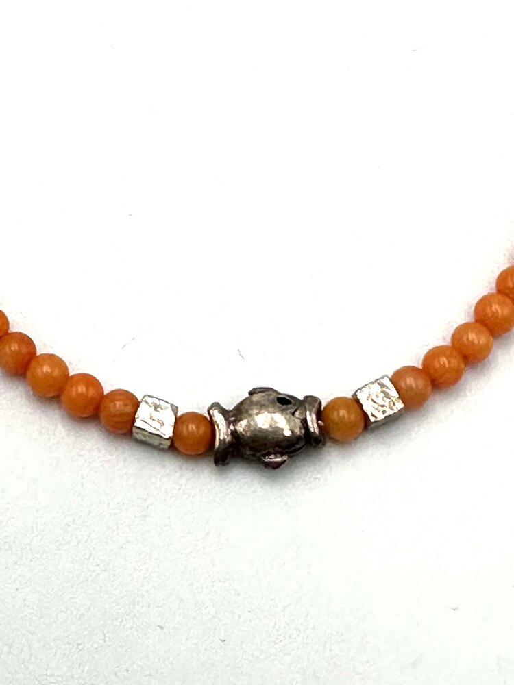 Coral Charm Bracelet