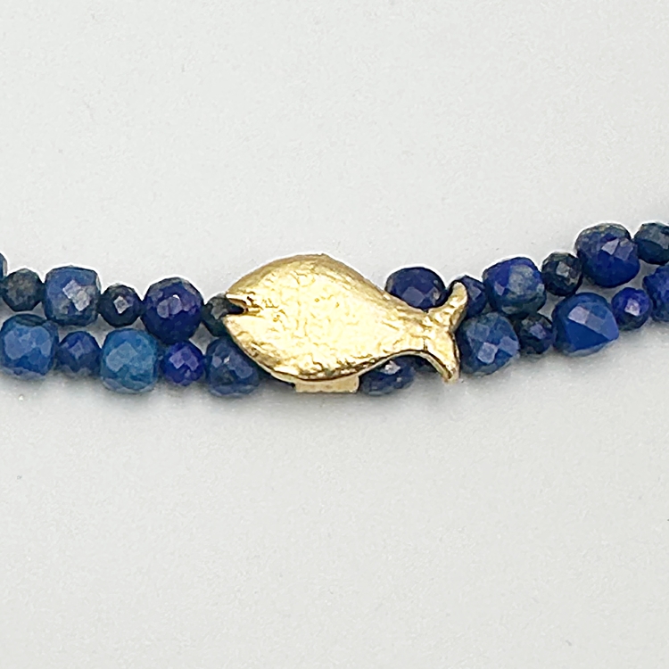 2 Row Lapis Lazuli Bracelet