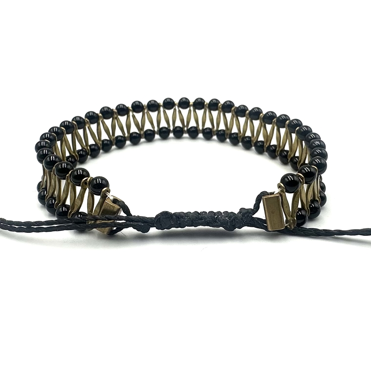 Black Onyx Rope Bracelet