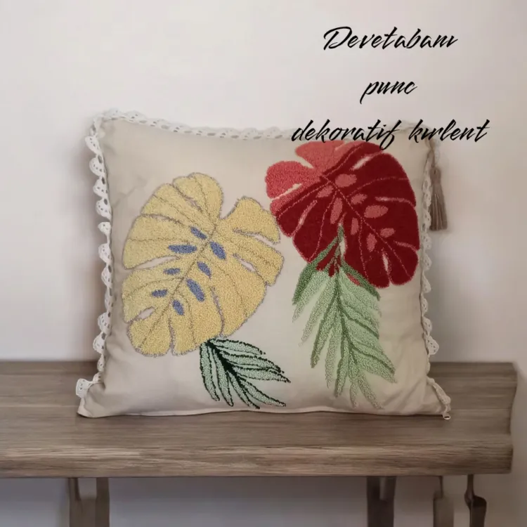 EL İŞİ PUNC İŞLEME DEKORATİF KIRLENT