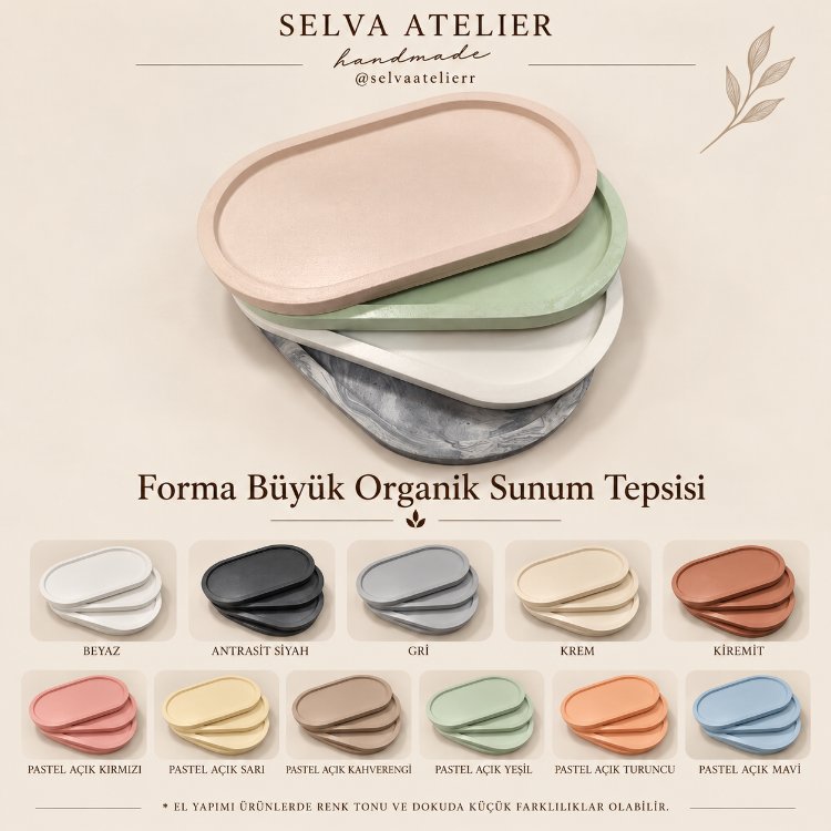 Forma Büyük Organik Sunum Tepsisi