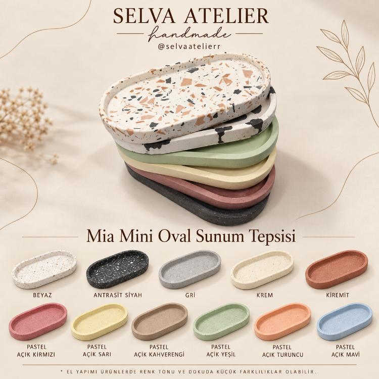 Mia Mini Oval Sunum Tepsisi