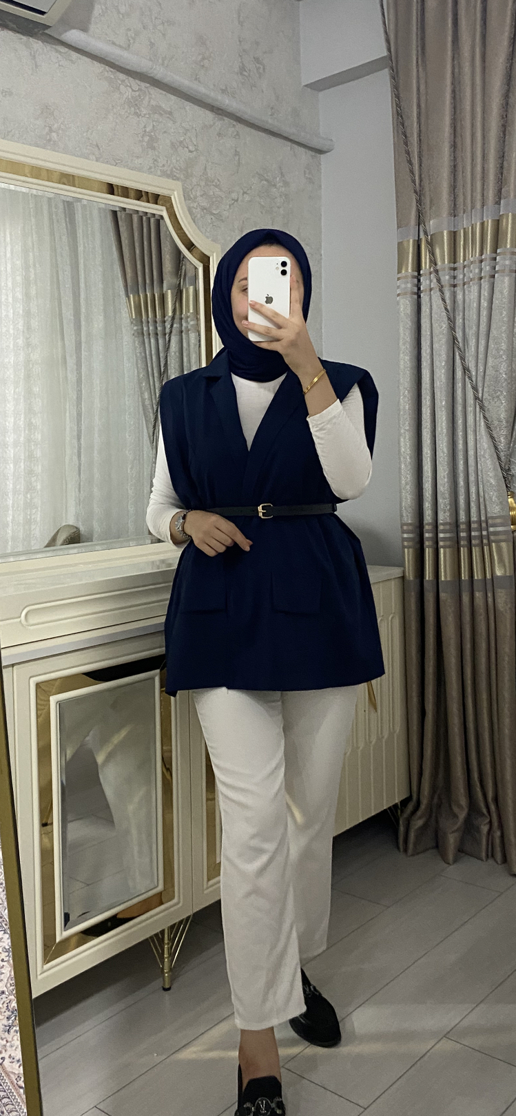 Lacivert Kısa kollu blazer ceket