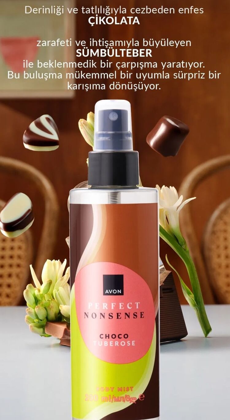 Avon Perfect Nonsense Choco Tuberose Vücut Spreyi 200ml