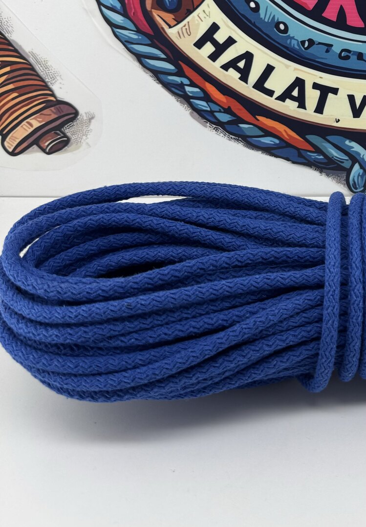 DOLGULU PAMUK KORDON İP (SAKS MAVİ) 1KG