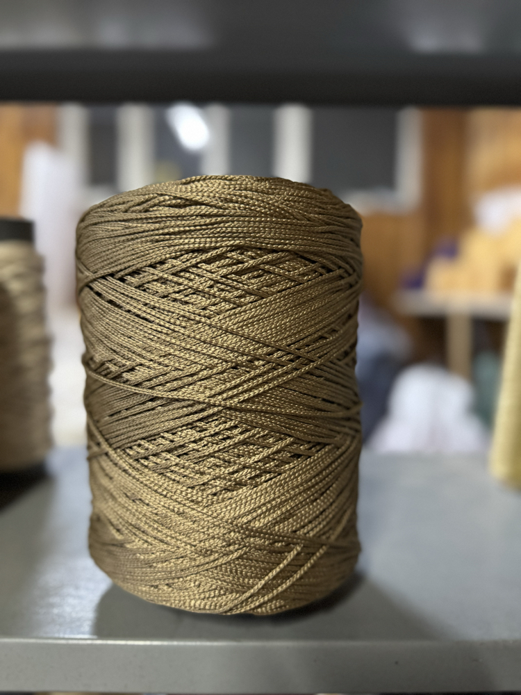 3MM KAHVE POLYESTER MAKROME İPİ (1KG)