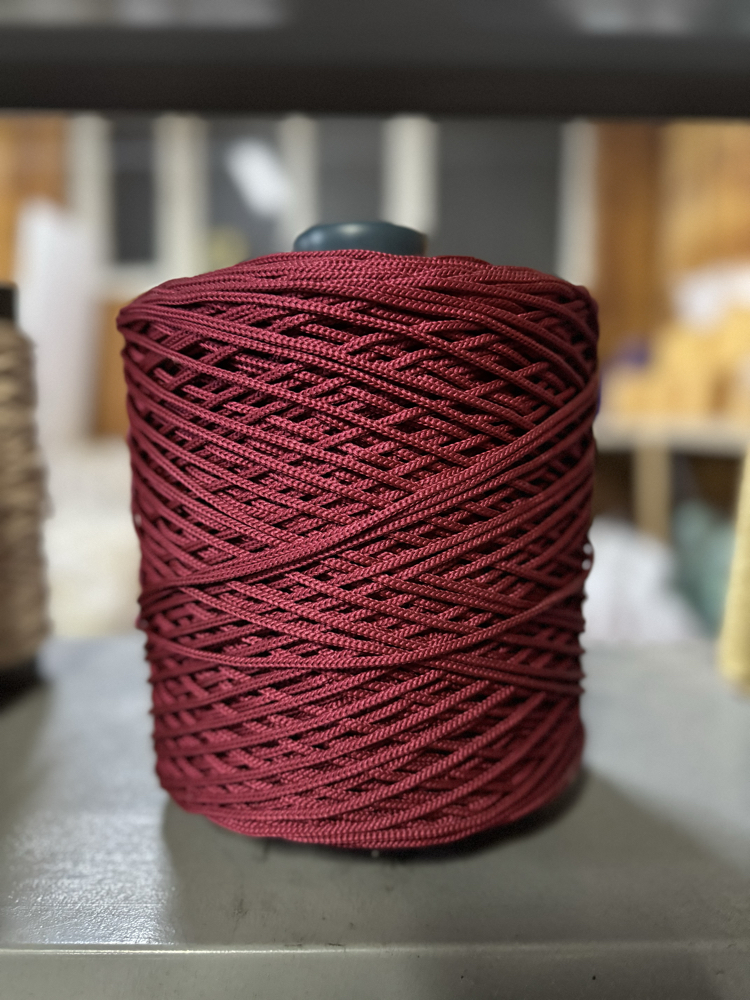 4MM BORDO POLYESTER MAKROME İPİ (1KG)