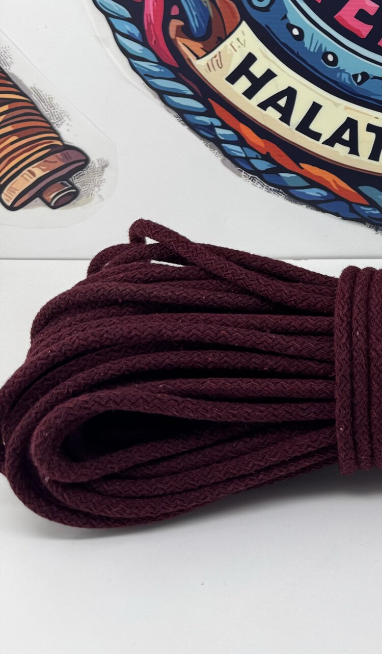 DOLGULU PAMUK KORDON İP (BORDO) 1KG