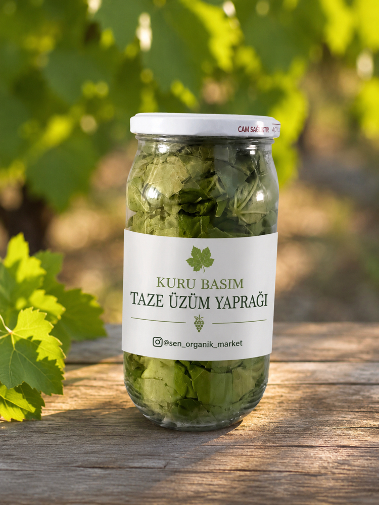 KURU BASIM ÜZÜM YAPRAĞI 500 Gr
