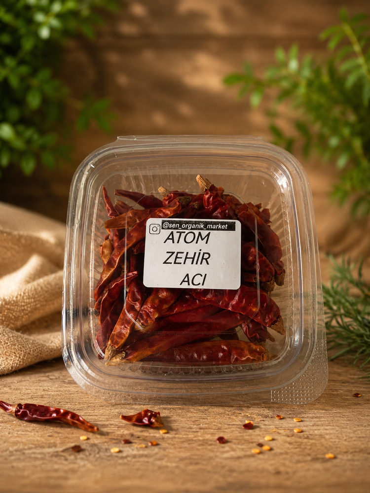 ATOM ZEHİR ACI BİBER 100 Gr