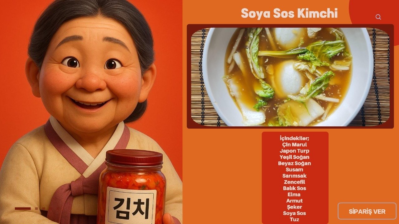 Soya soslu kimchi 간장 김치 1kg