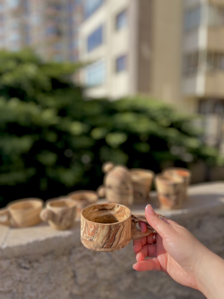 Güneş serisi düz mug
