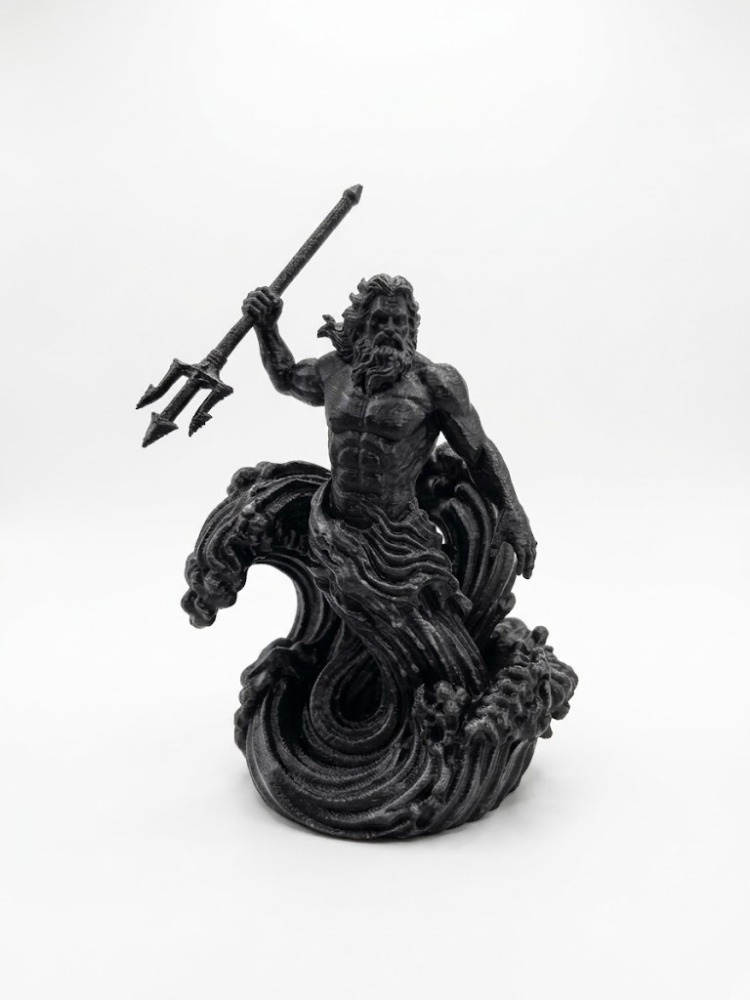 3D Poseidon Motifli LED Duvar Aydınlatması | Dekoratif Heykel Lamba | 3D Baskı