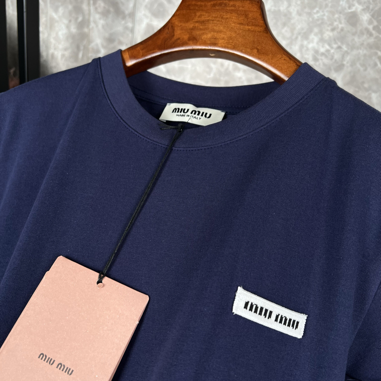 MiuMiu Premium Kadın T-shirt (lacivert)