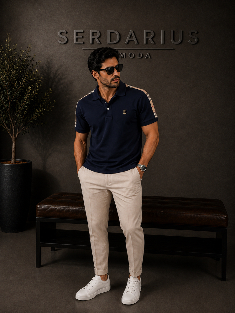 Burberry Polo Yaka (lacivert)