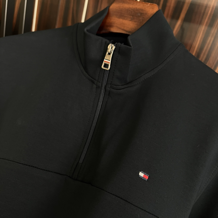 TH Yarım Fermuar Sweatshirt (koyu lacivert)