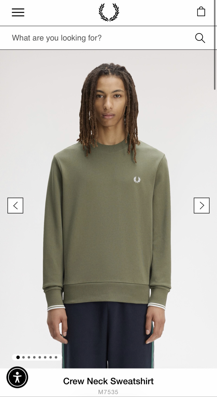 Fred Perry Premium Sweatshirt (Yeşil)