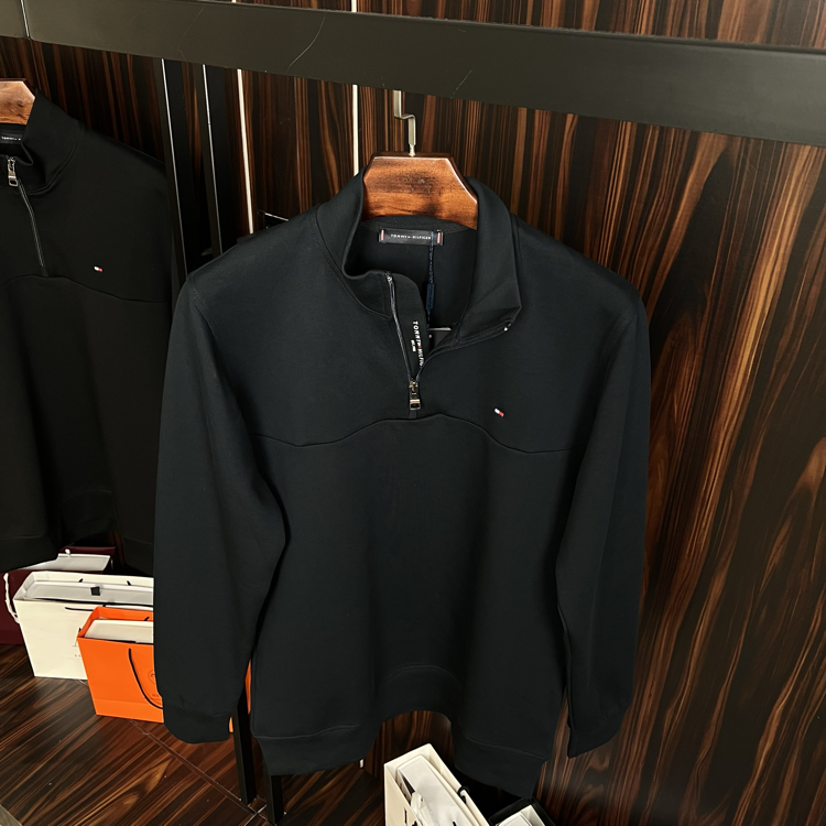 TH Yarım Fermuar Sweatshirt (koyu lacivert)