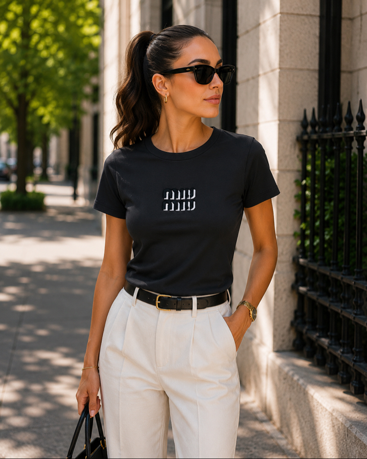 MiuMiu Premium Kadın T-shirt