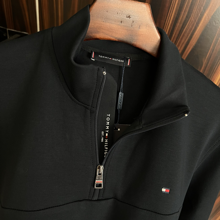 TH Yarım Fermuar Sweatshirt (koyu lacivert)