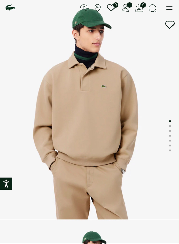Lcst Polo Yaka Sweatshirt (bej)