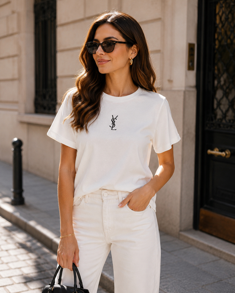 Saint Laurent Premium Kadın T-shirt