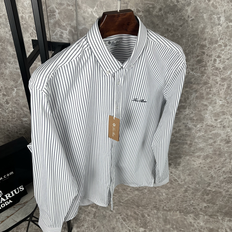 Loro Piana Gömlek (lacivert çizgili)/(regular)