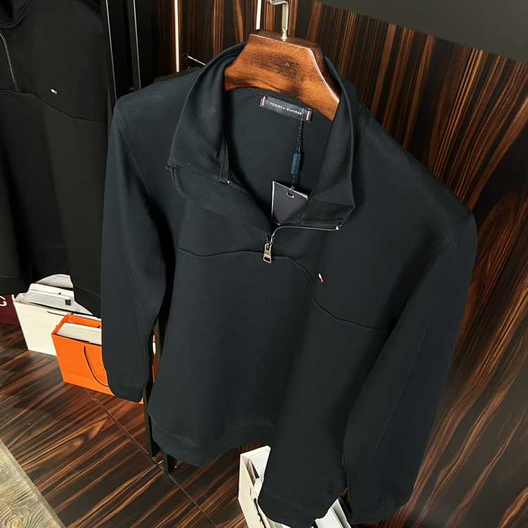 TH Yarım Fermuar Sweatshirt (koyu lacivert)
