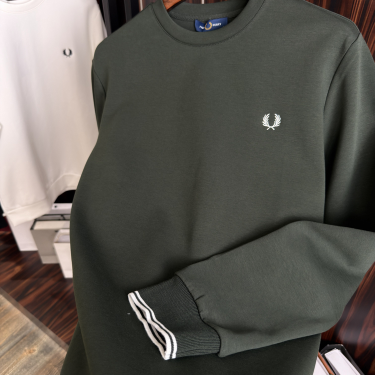 Fred Perry Premium Sweatshirt (Yeşil)