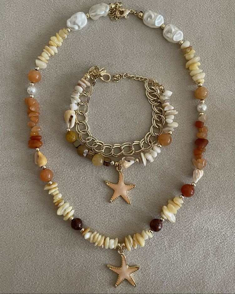 Handmade | Akik Taşlı İkili Set 