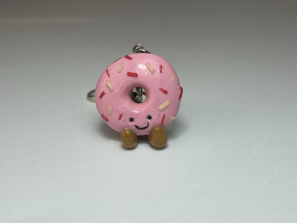 donut figür anahtarlık/çanta charm