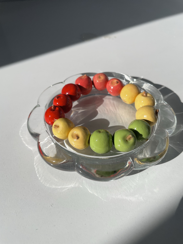 renkli elmalı bileklik