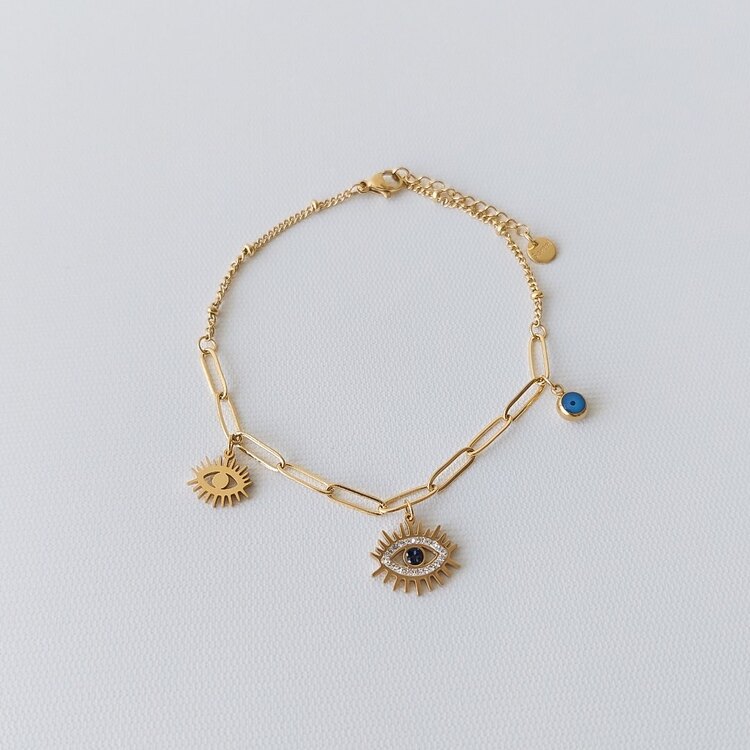 Göz Charm Çelik Halhal