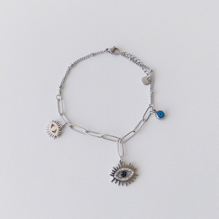 Göz Charm Çelik Halhal