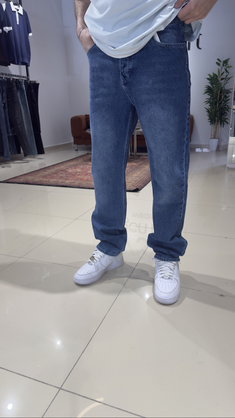 Baggy Jean Koyu Mavi