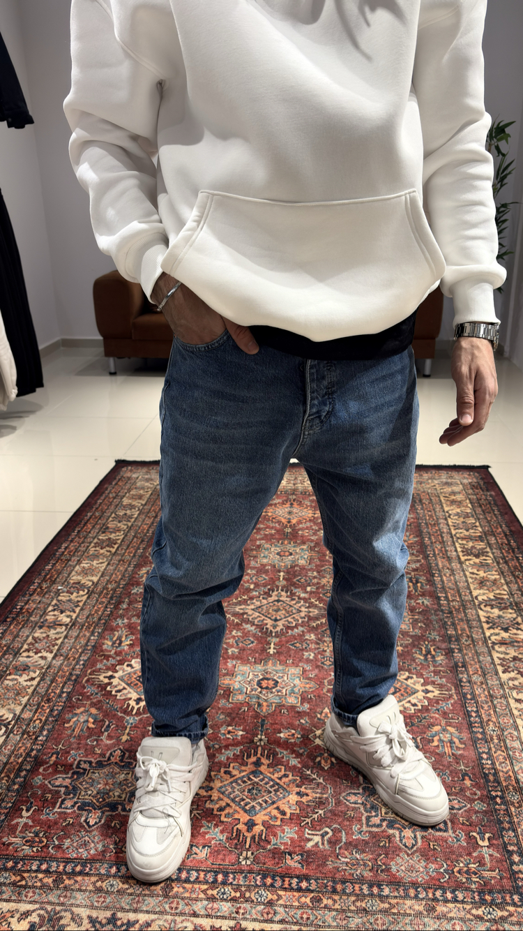 Taşlamalı Boyfriend Jean