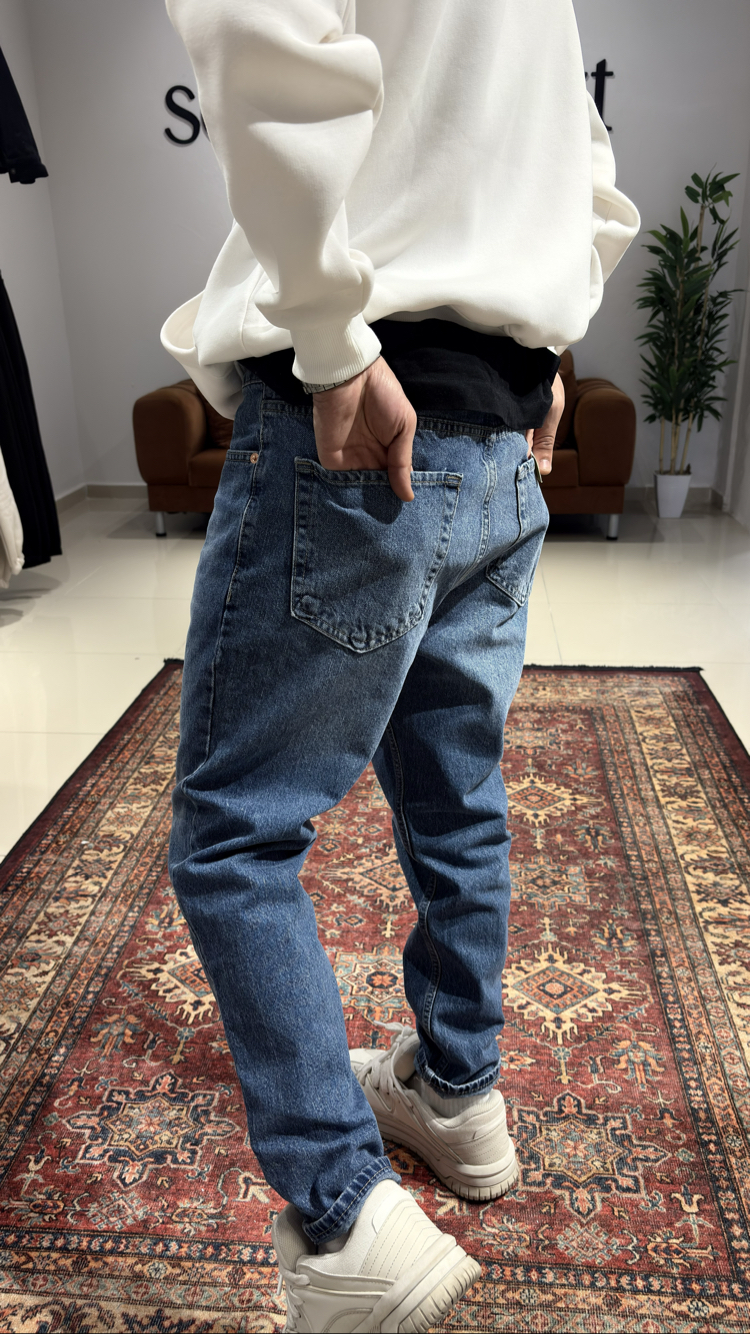 Taşlamalı Boyfriend Jean